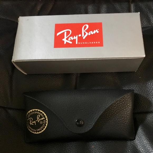 RAY BAN Aviator Sunglass Gold Frame Gradient Blue main image 7
